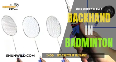 Backhand in Badminton: When to Use This Skill