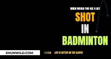 Net Shot in Badminton: When to Use This Tactic