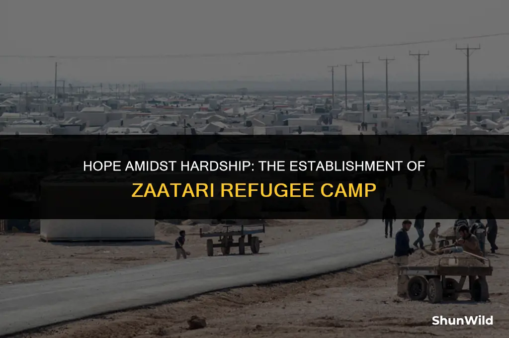 when zaatari refugee camp established