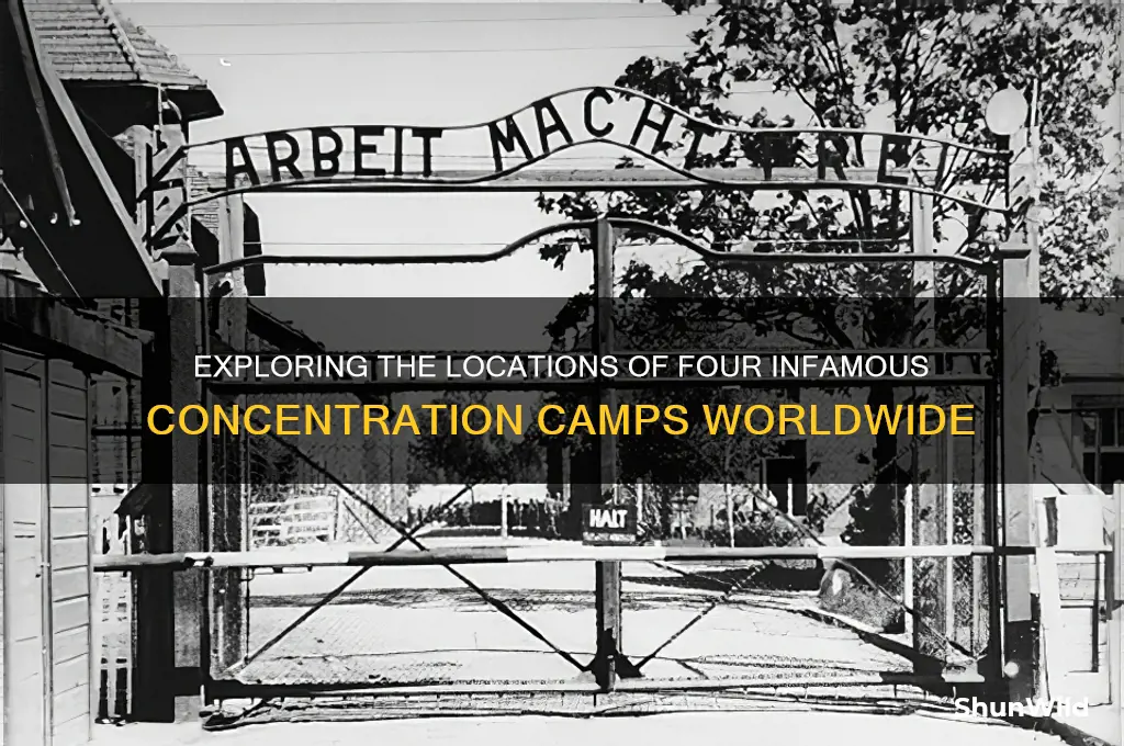 where are 4 concentration camps and where are they located
