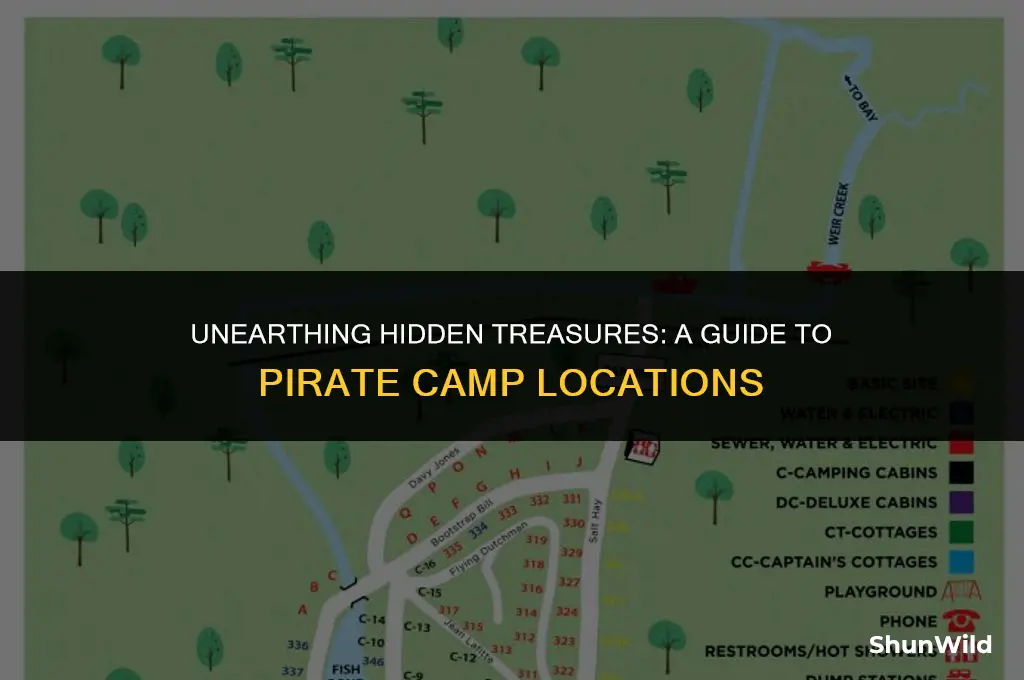 where are pirate camp locations