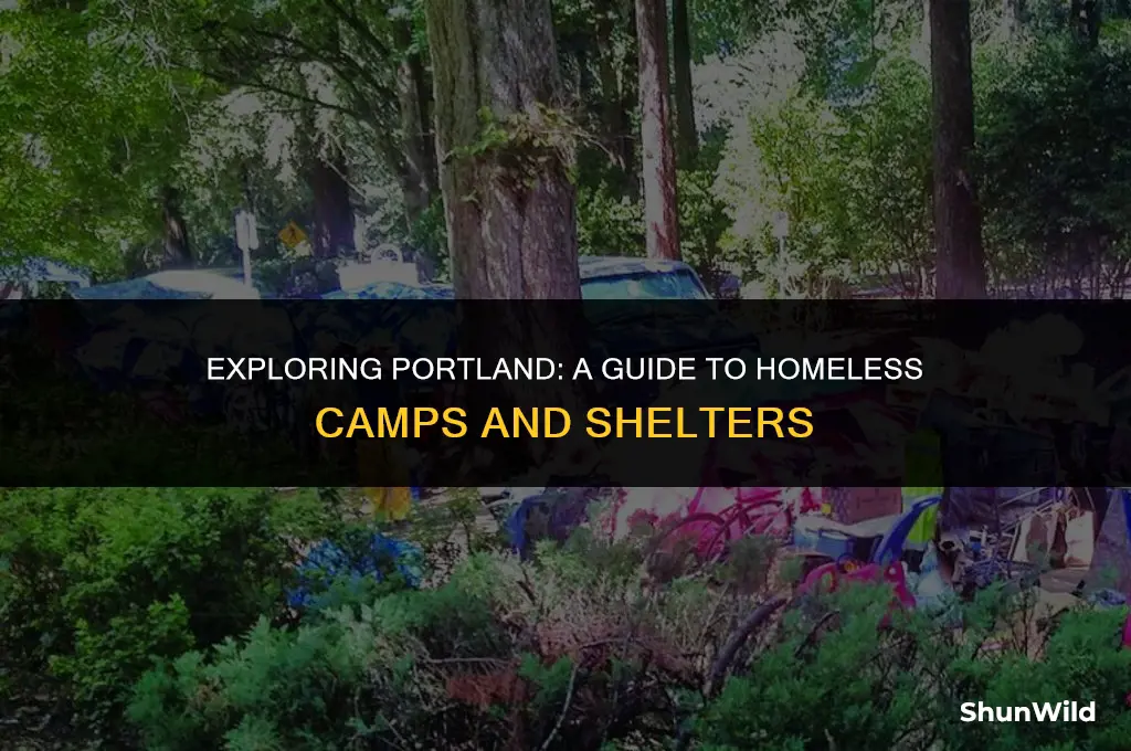 where are portland homeless camps