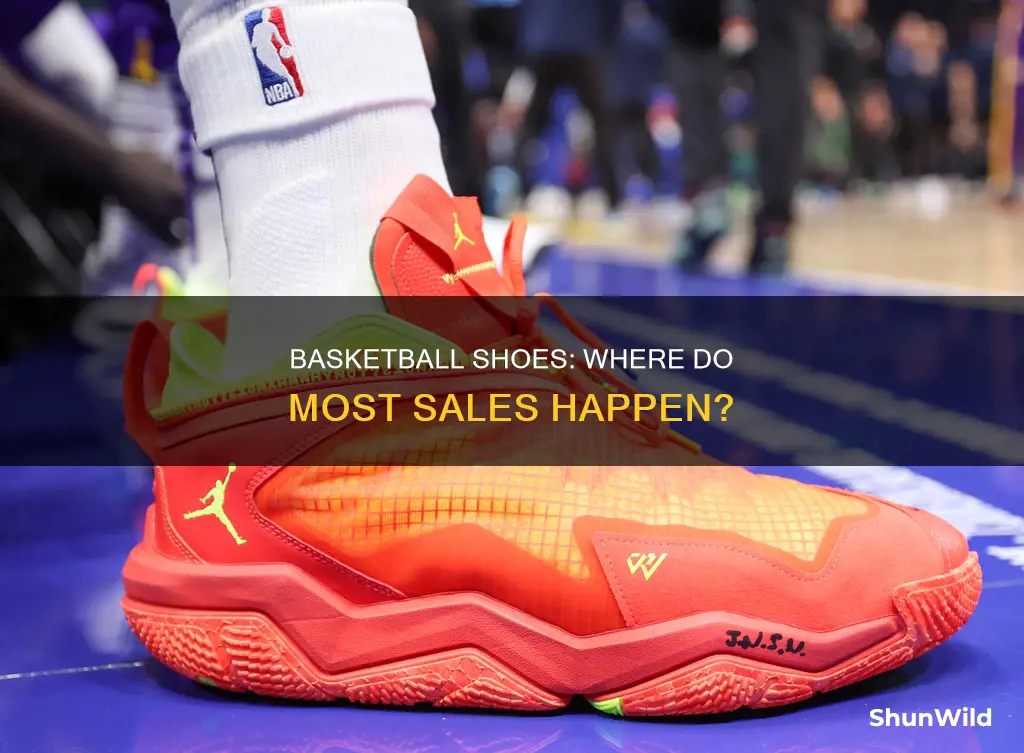 where are the most basketball shoes sold