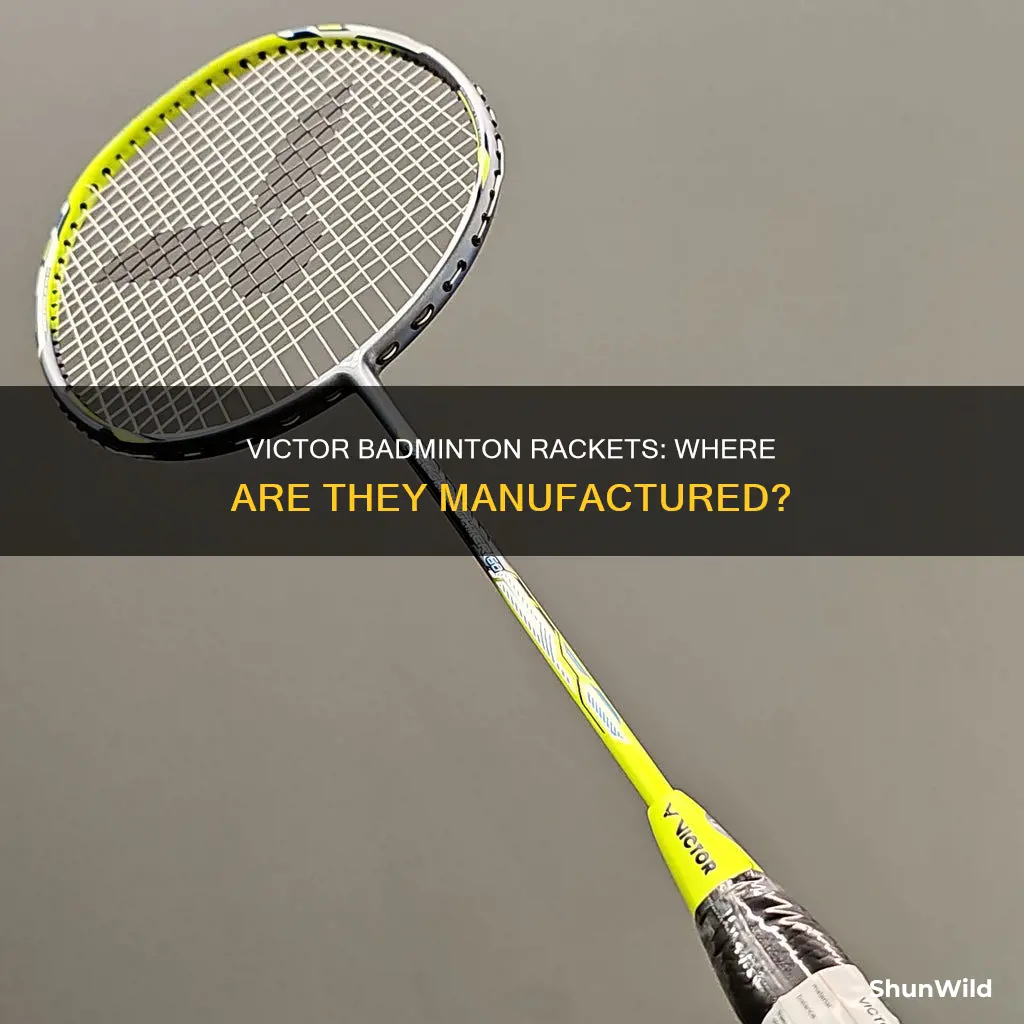 where are victor badminton rackets made