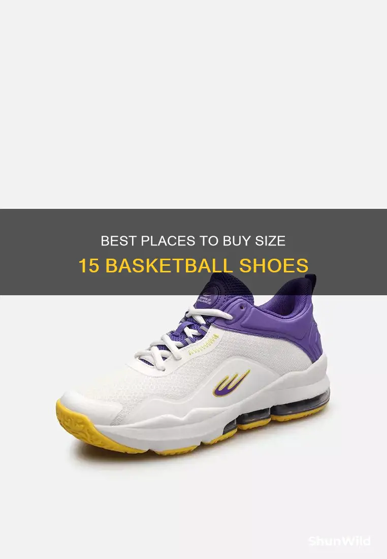 where can i buy basketball shoes size 15