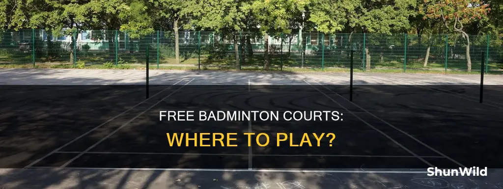 where can i play badminton for free