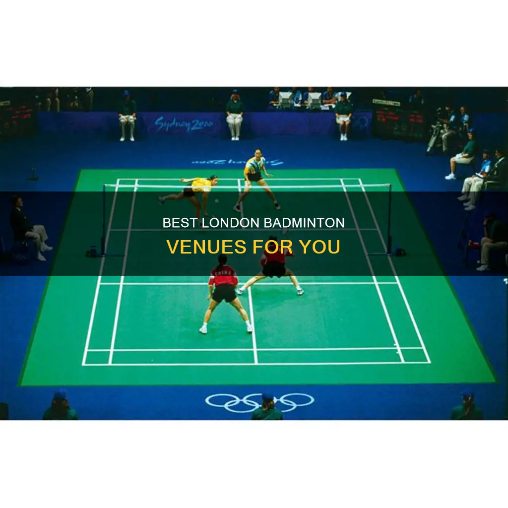 where can i play badminton in london
