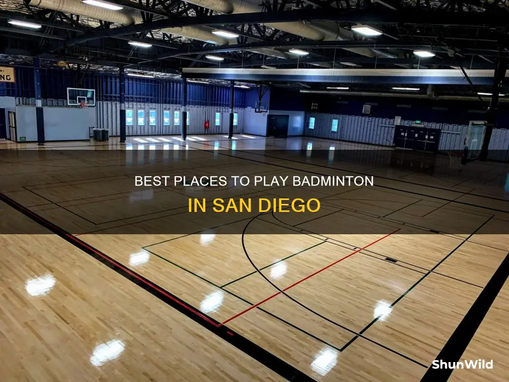 where can we play badminton in san diego