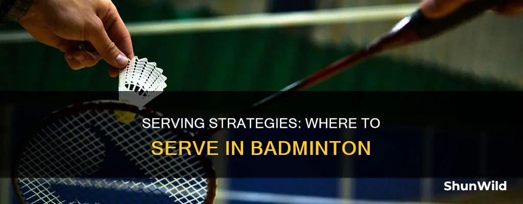 where can you serve in badminton