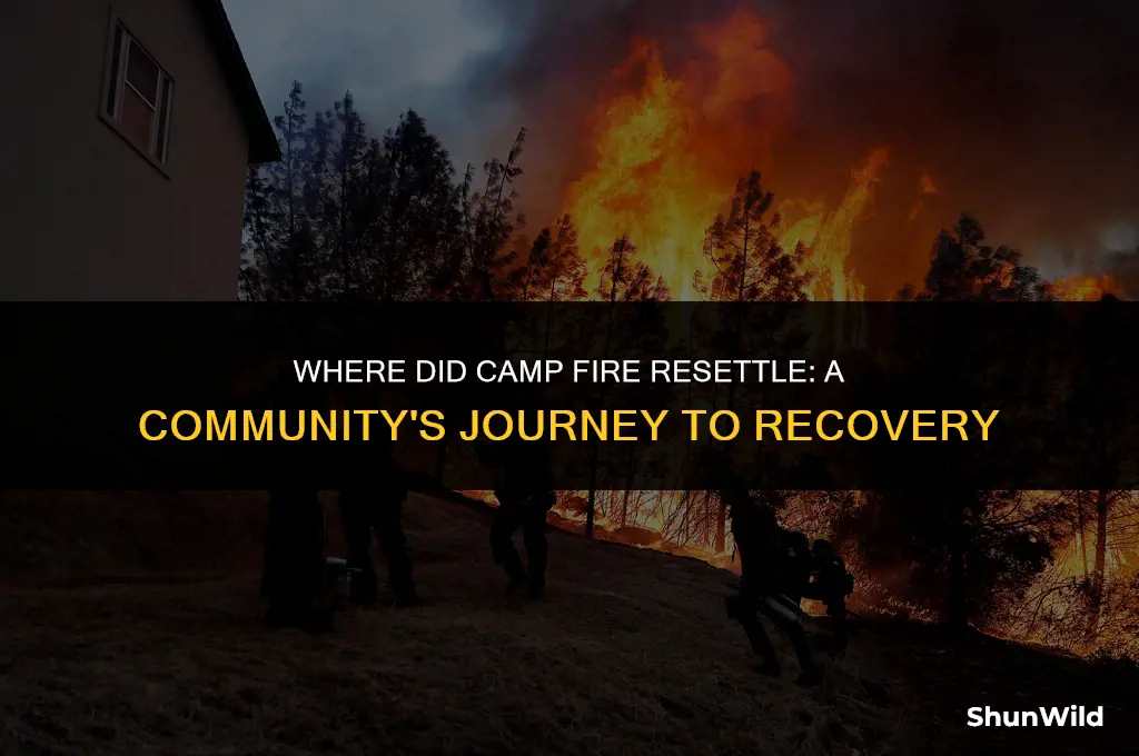 where did camp fire resettle