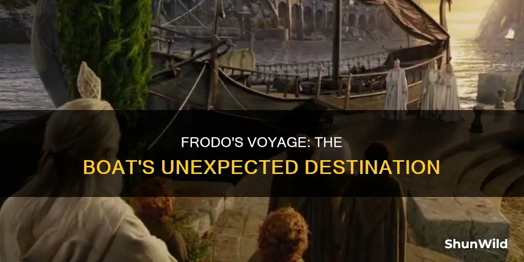 where did frodo go on the boat