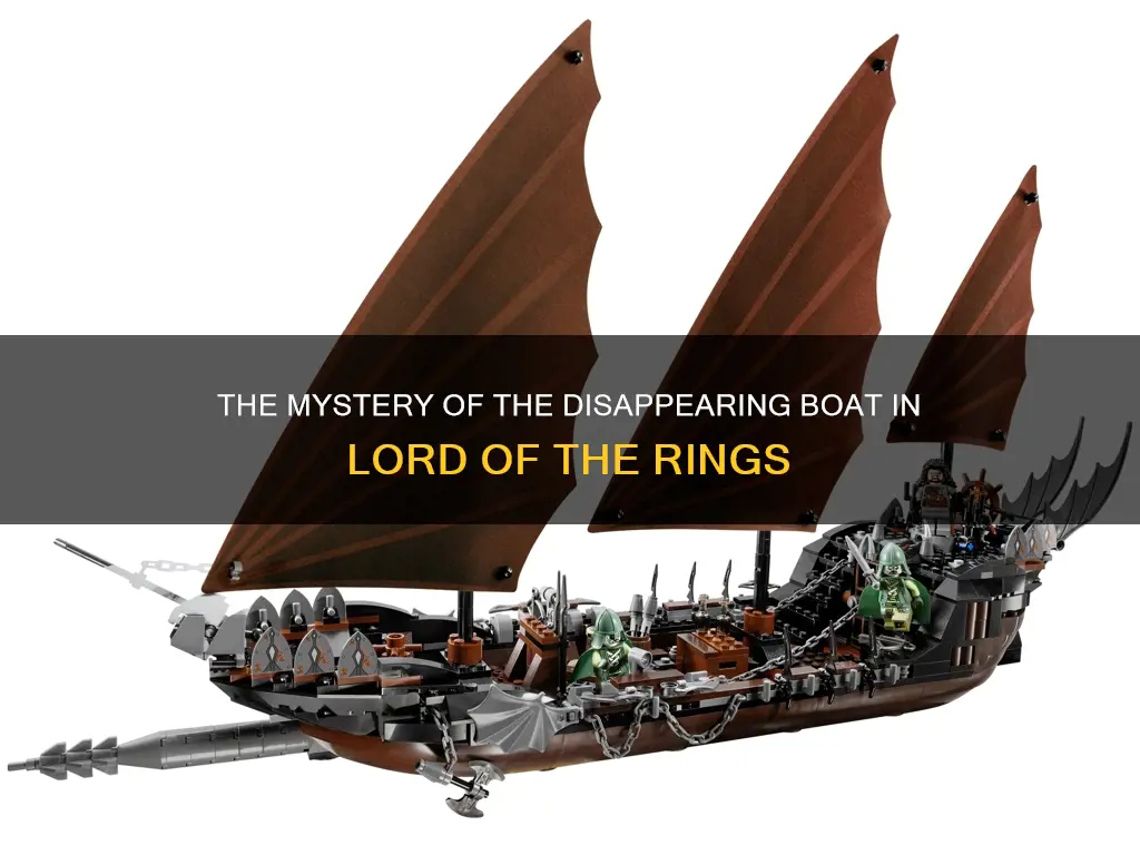 where did the boat go in lord of the rings