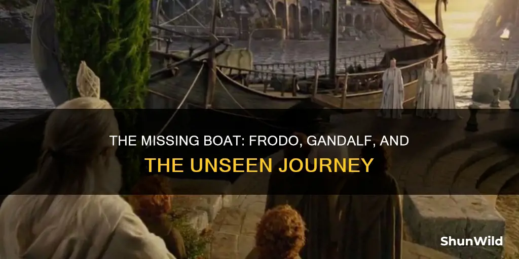 where did the boat go with frodo bilbo and gandalf