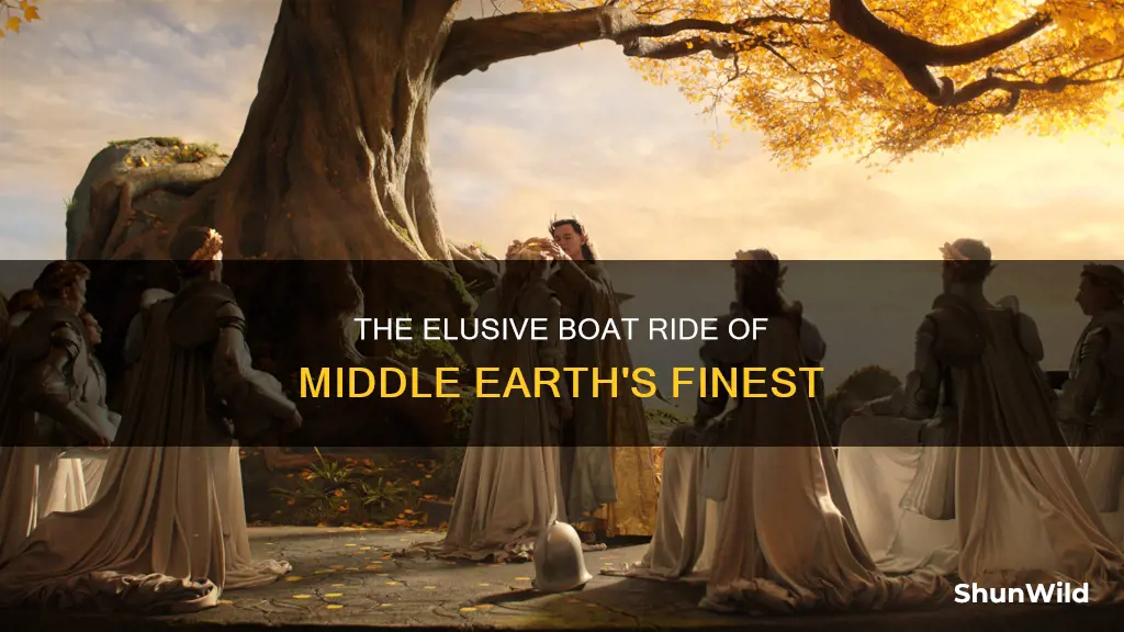 where did the boat go with frodo bilbo and gandalf