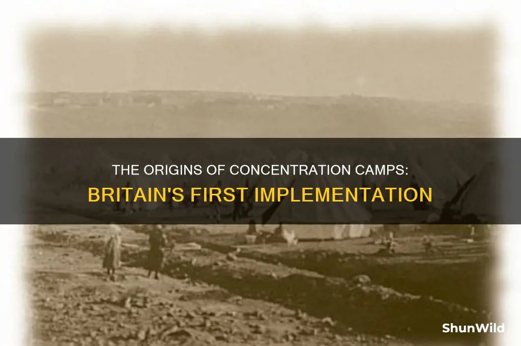 where did the british first introduce concentration camps