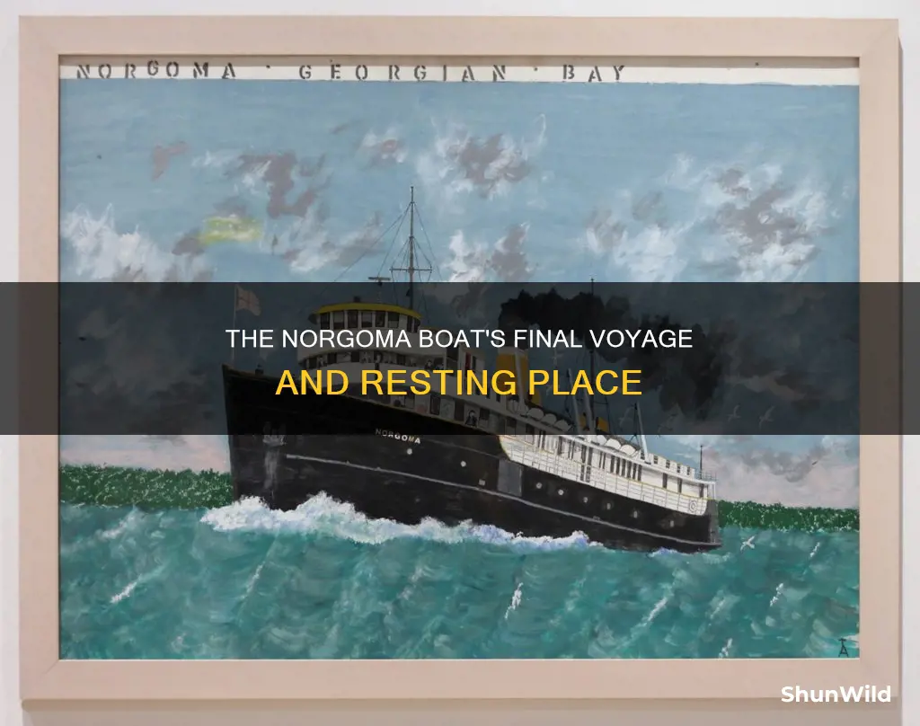 where did the norgoma boat go