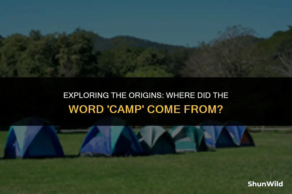 where did the word camp