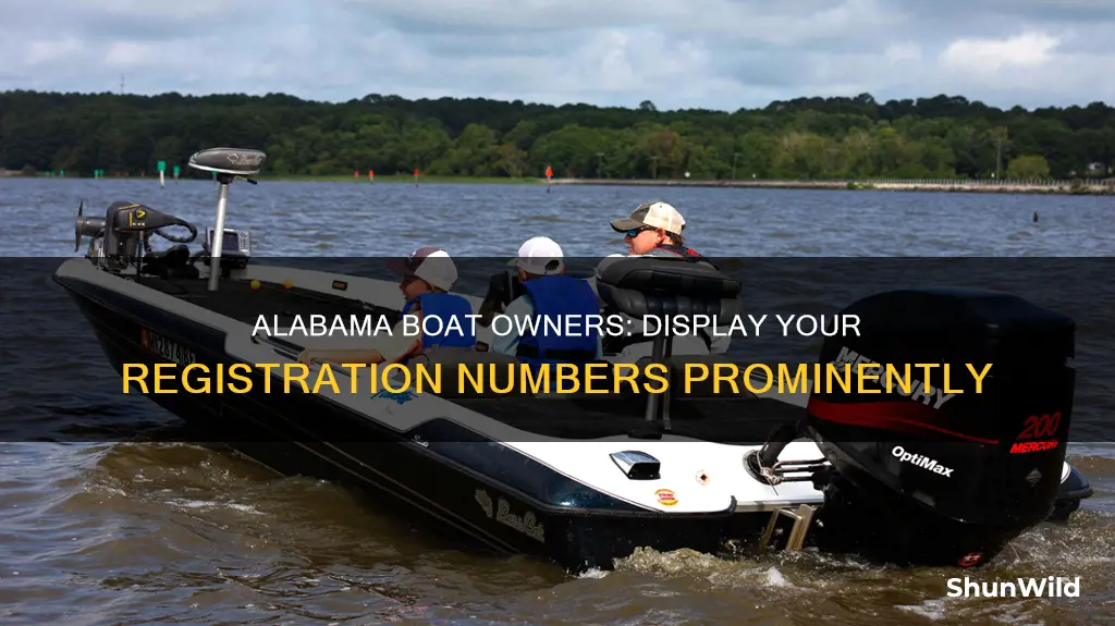 where do boat registration numbers go alabama