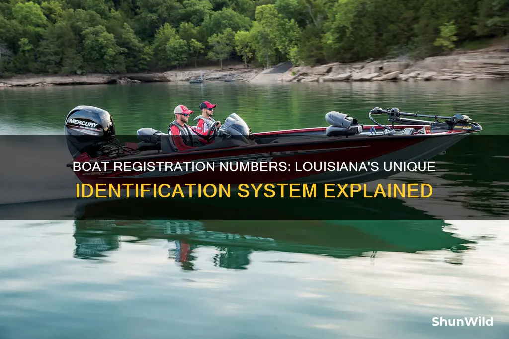 where do boat registration numbers go louisiana