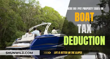 Boat Property Taxes: Where to Deduct?