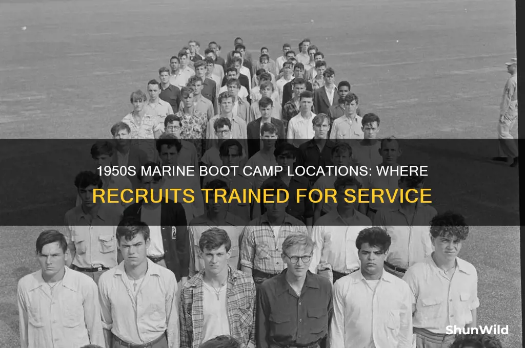 where do marines go for boot camp in 1950