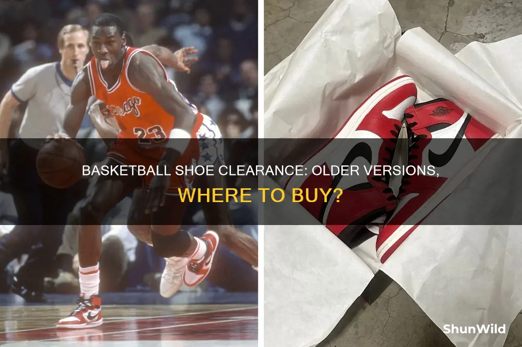 where do older version of basketball shoes get sold