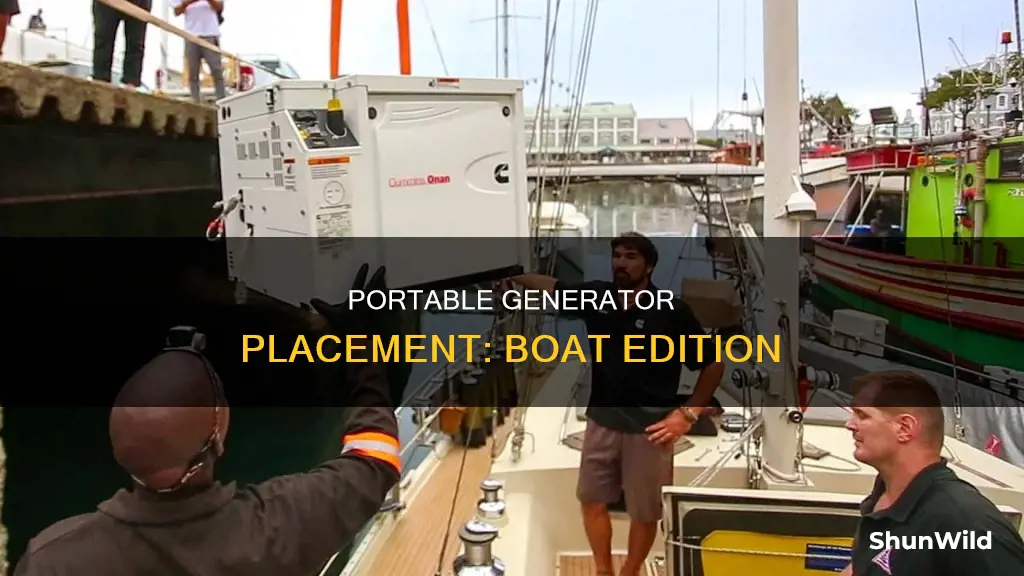 where do you put a portable generator on a boat