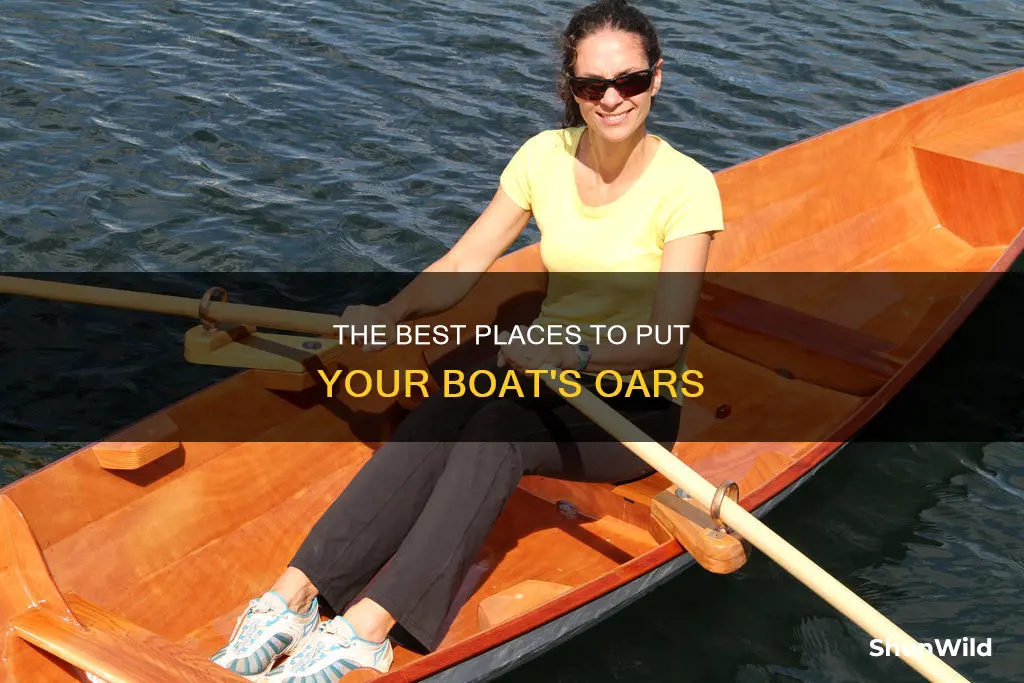 where do you put the oar on a boat