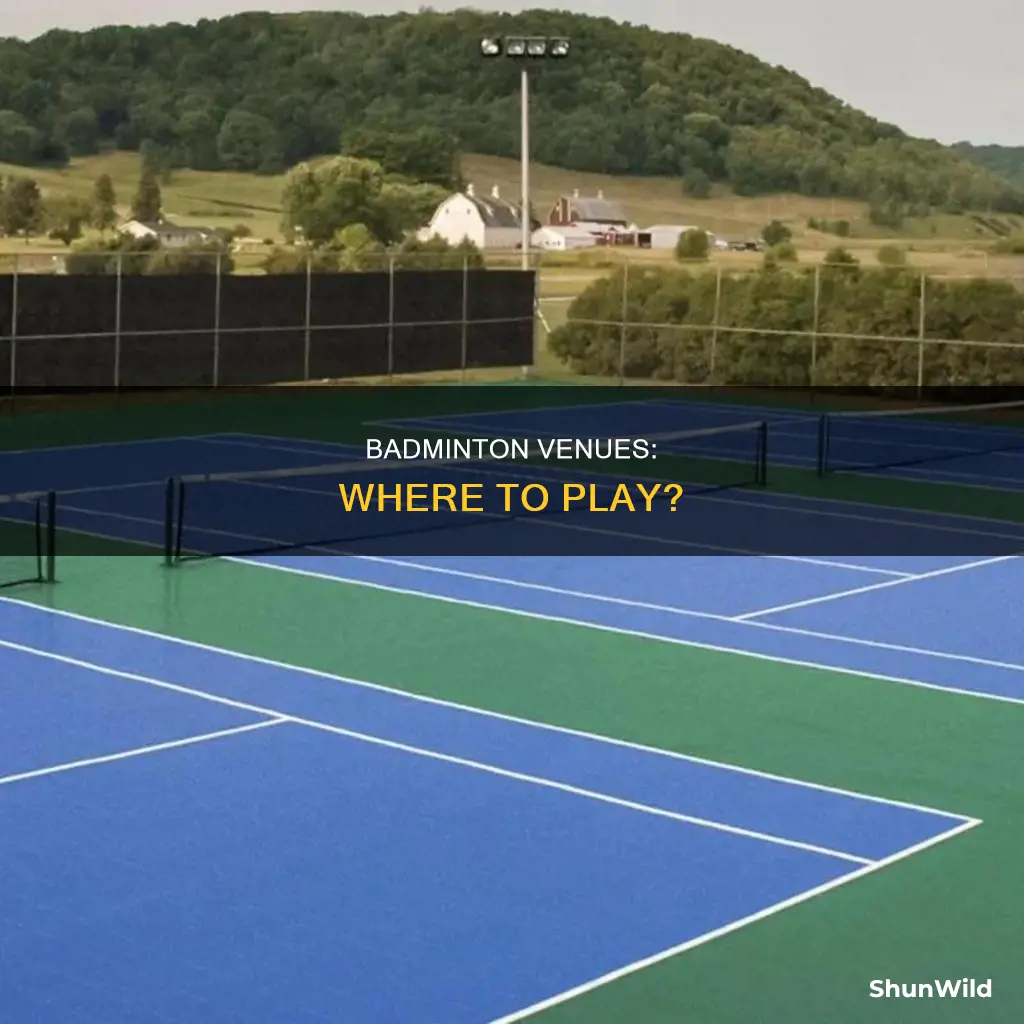 where do you usually play badminton