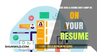 Where to List Your Coding Boot Camp on Your Resume