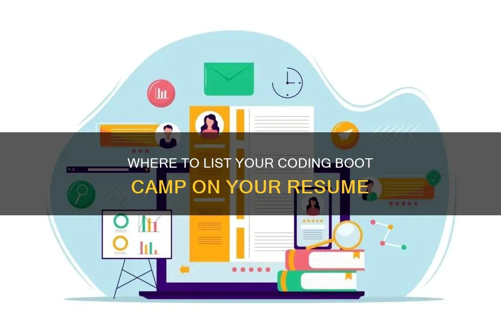 where does a coding boot camp go on your resume