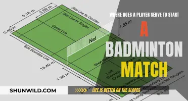The First Serve in Badminton: Where Does it Go?
