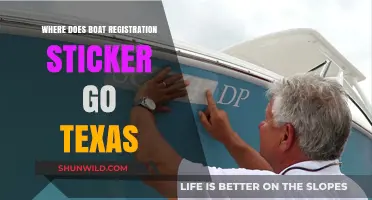 Texas Boat Registration: Sticker Placement Guide