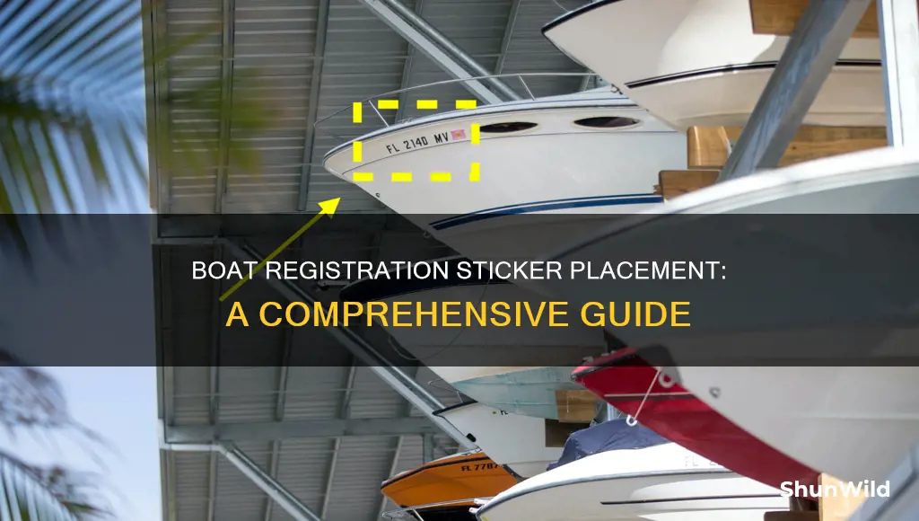 where does boat registration sticker go