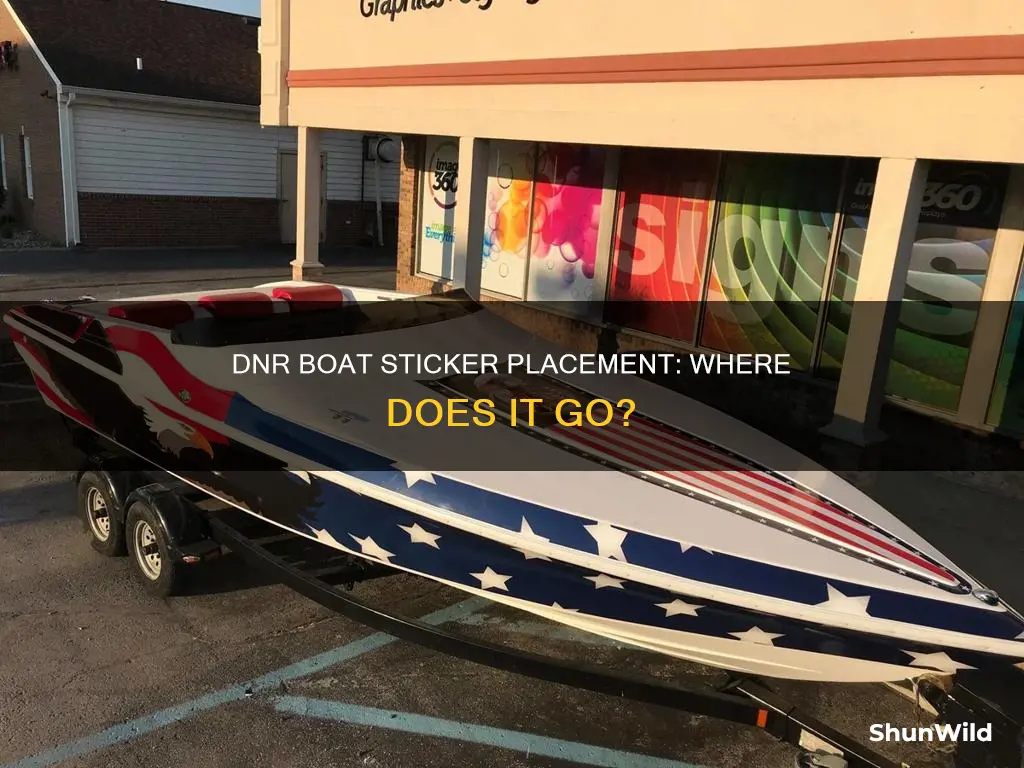 where does sc dnr sticker for boat go