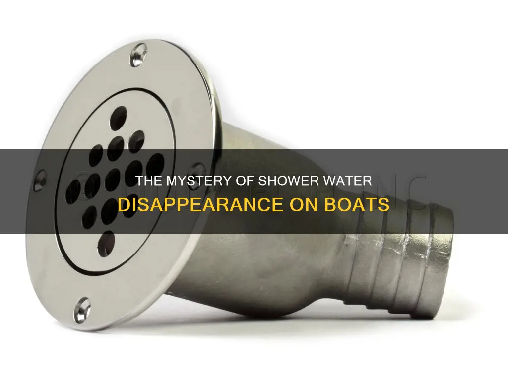 where does shower water go on a boat
