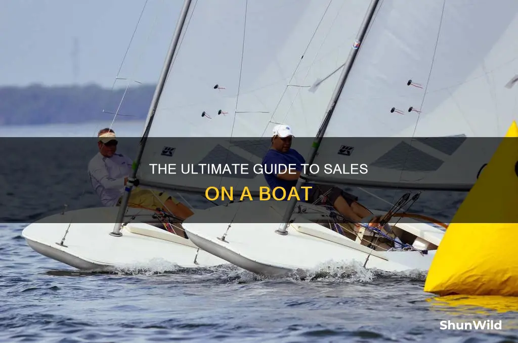 where does teh sale go on a boat