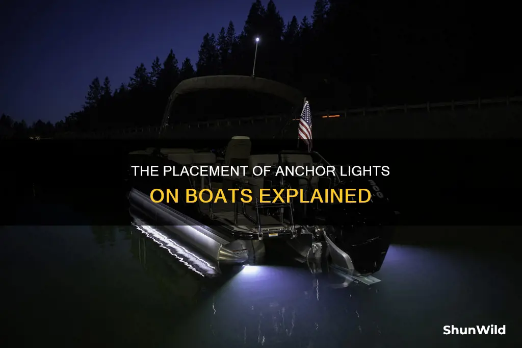 where does the anchor light go on a boat