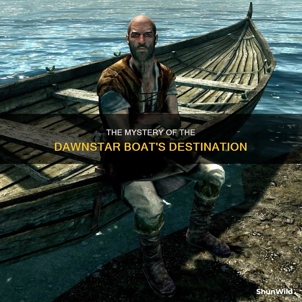 where does the boat in dawnstar go