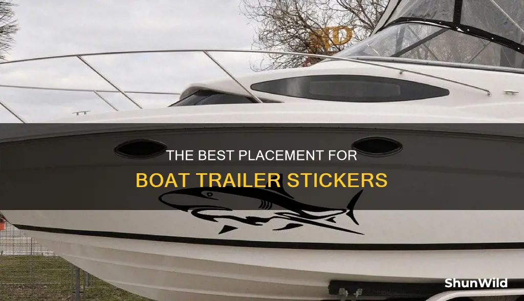 where does the boat trailersticker go