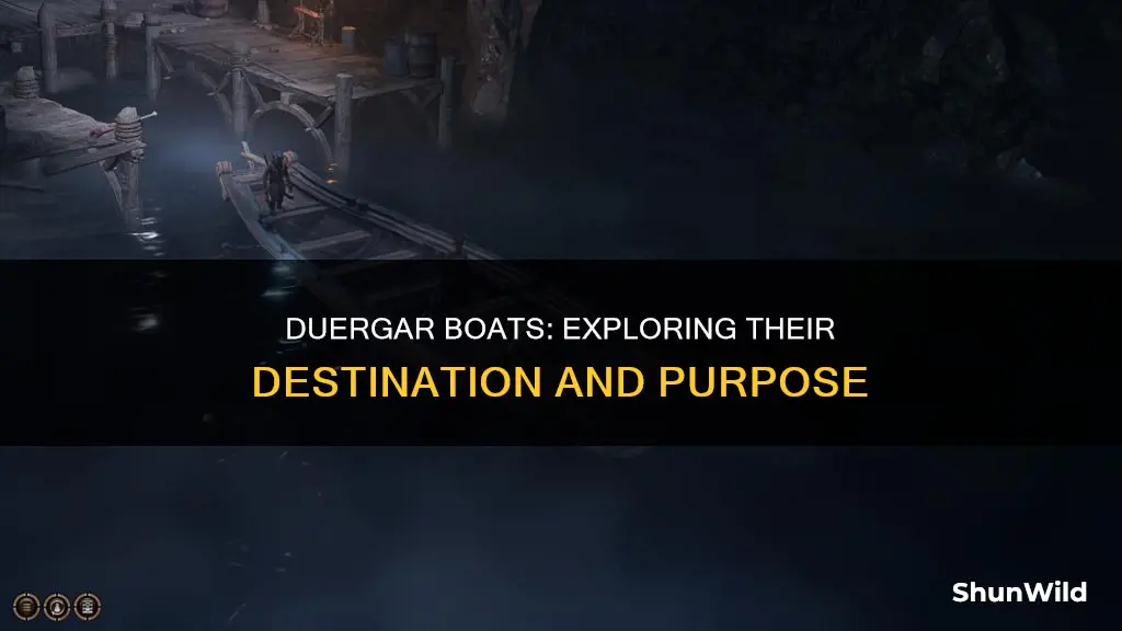 where does the duergar boat go
