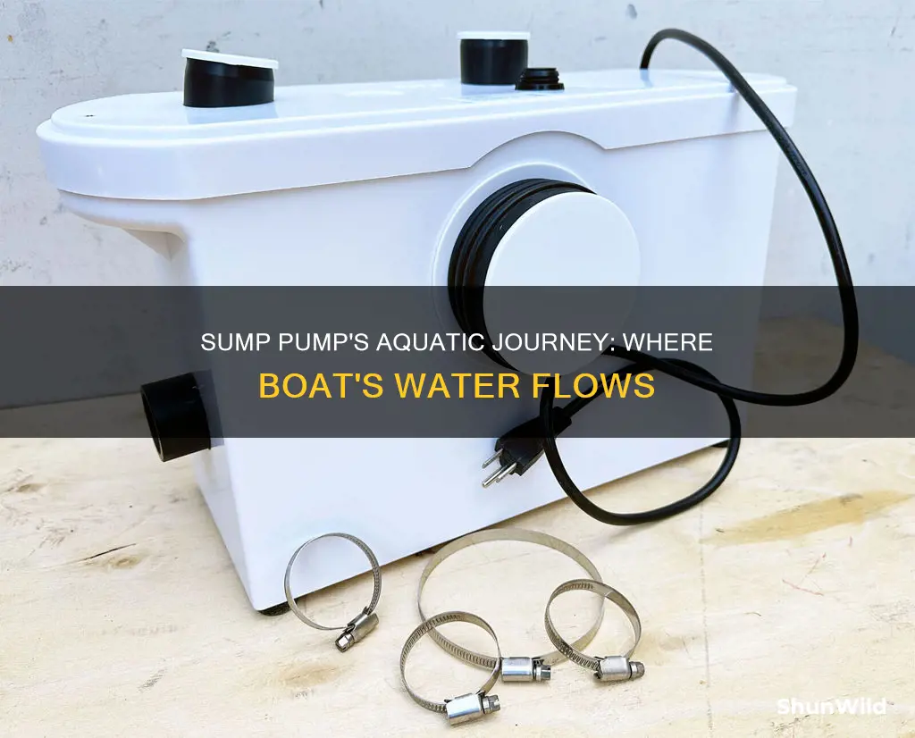 where does the sump pump water go boat