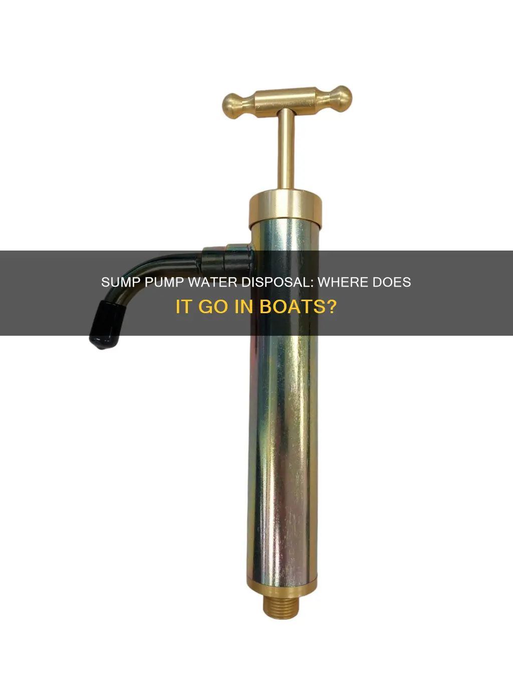 where does the sump pump water go boat
