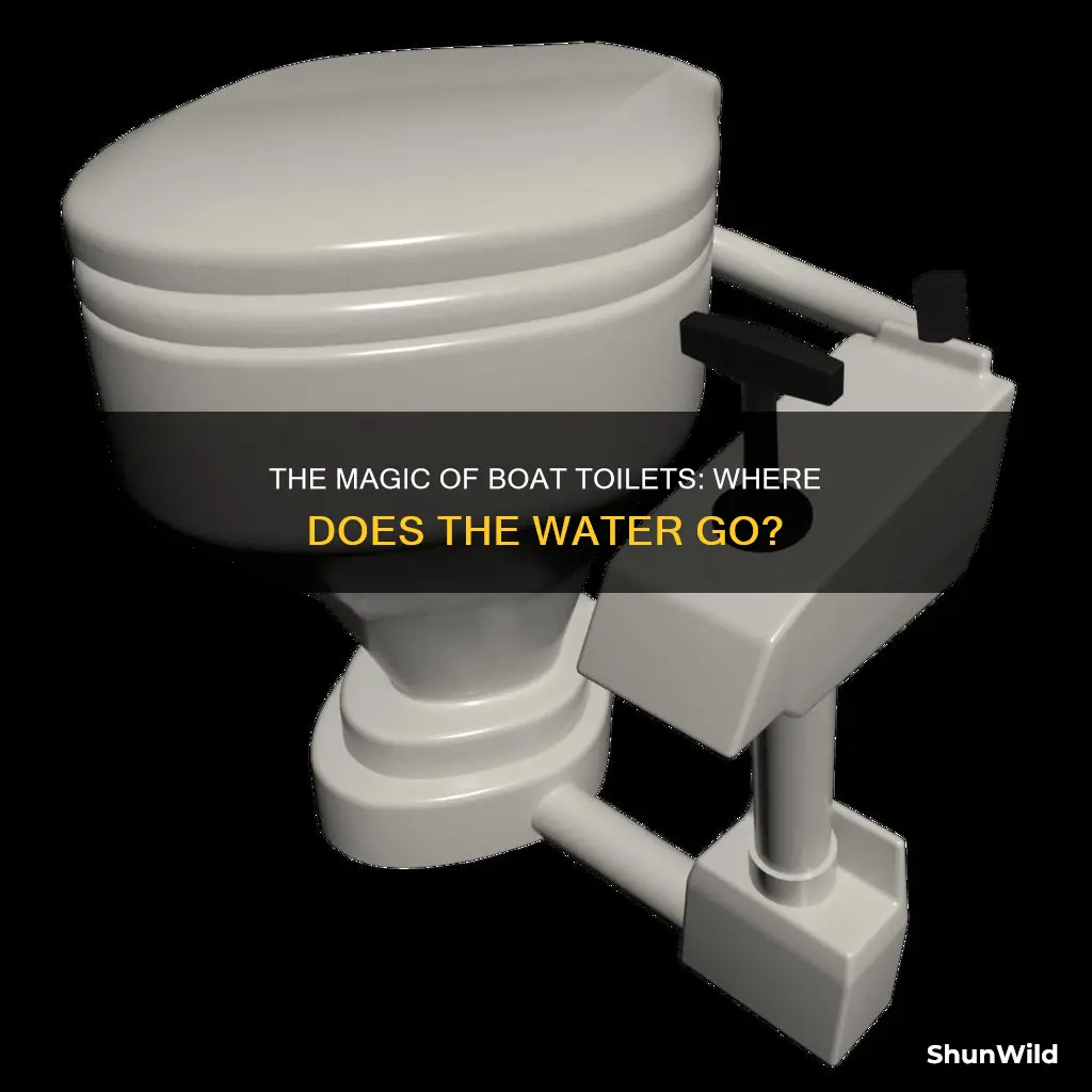 where does the toilet water go on a boat