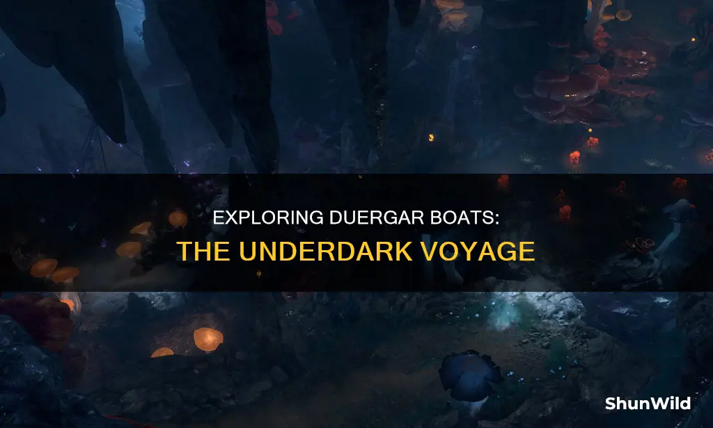 where does the underdark duergar boat go