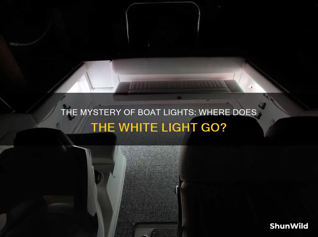 where does the white light go on a boat