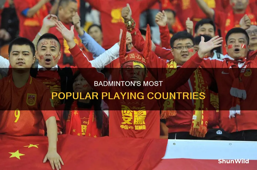 where is badminton played the most