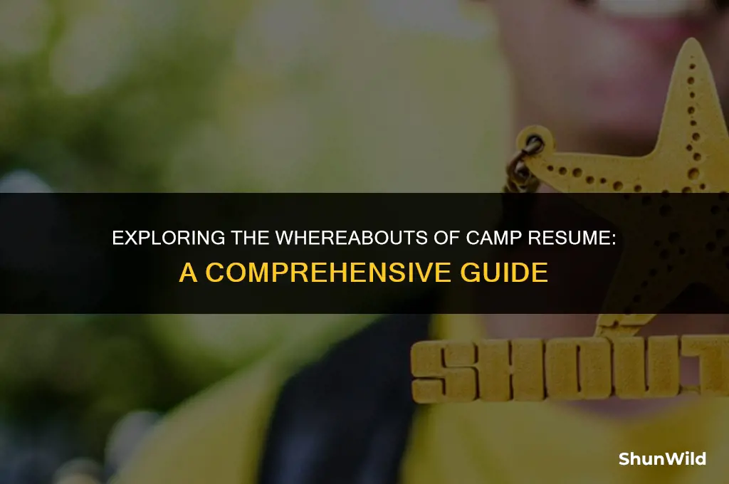 where is camp resume