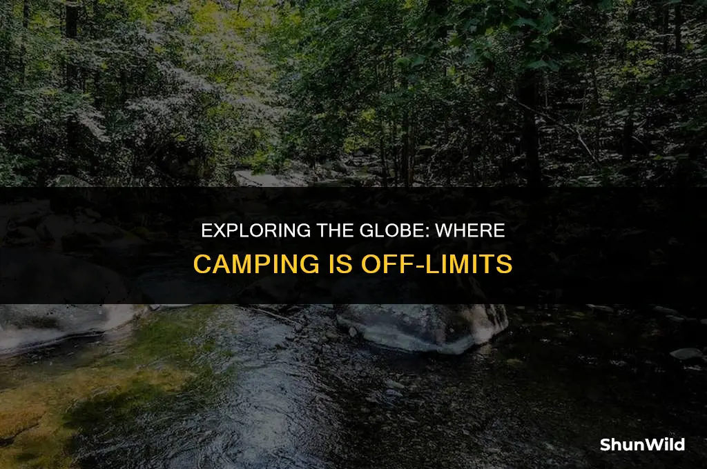 where is camping illegal