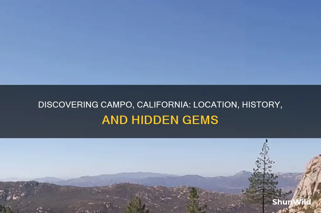 where is campo california